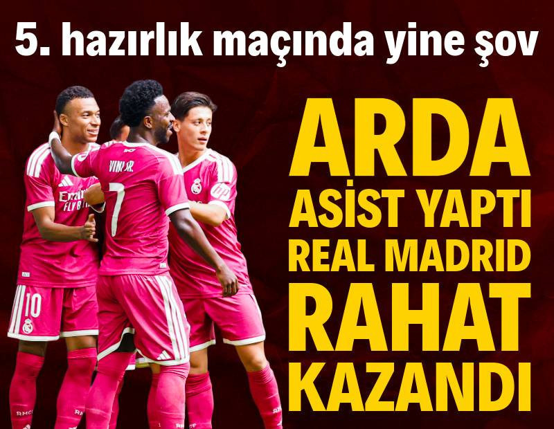 Arda Güler asist yaptı, Real Madrid rahat kazandı