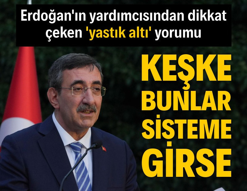 Cevdet Yılmaz'dan 'yastık altı' yorumu