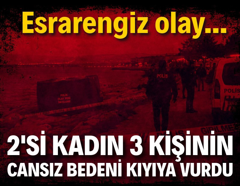 Kocaeli'de denizde 2'si kadın 3 ceset bulundu