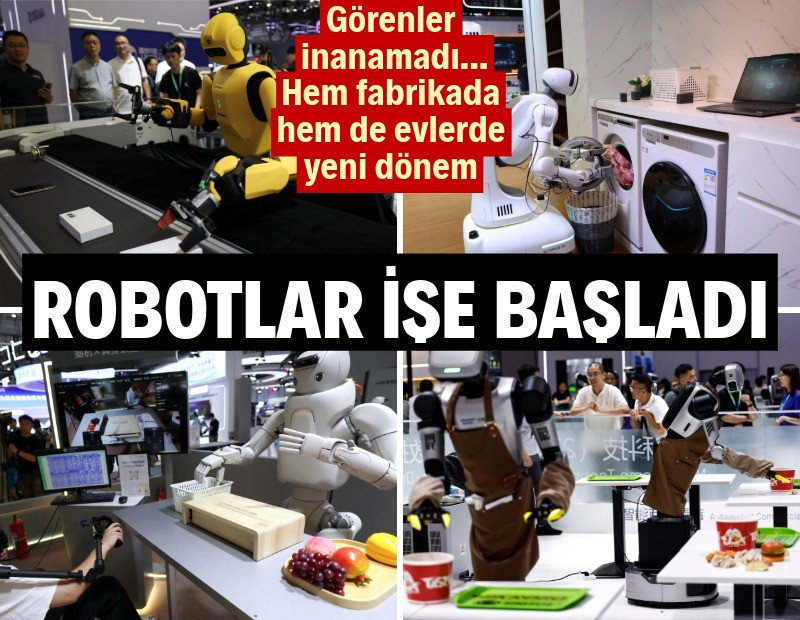 Robotlar gösteriyi bıraktı, işe başladı: Artık fabrikada çalışıyorlar