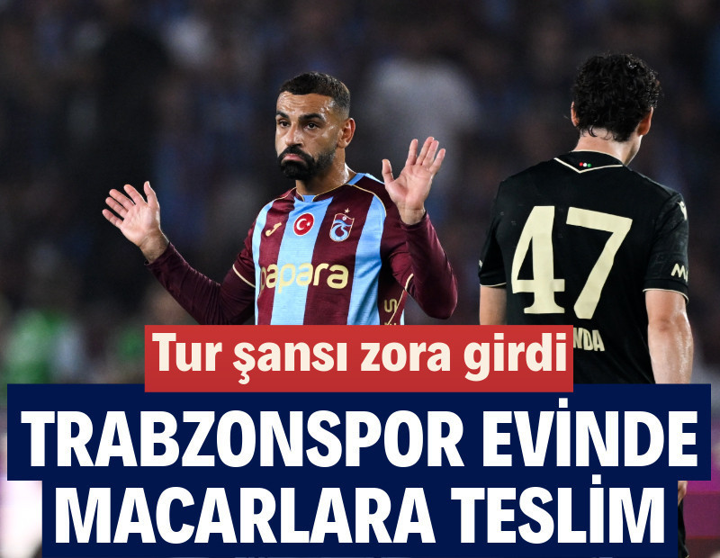 Trabzonspor Avrupa'da kayıp: Tur Ferencvaros deplasmanına kaldı: 0-1