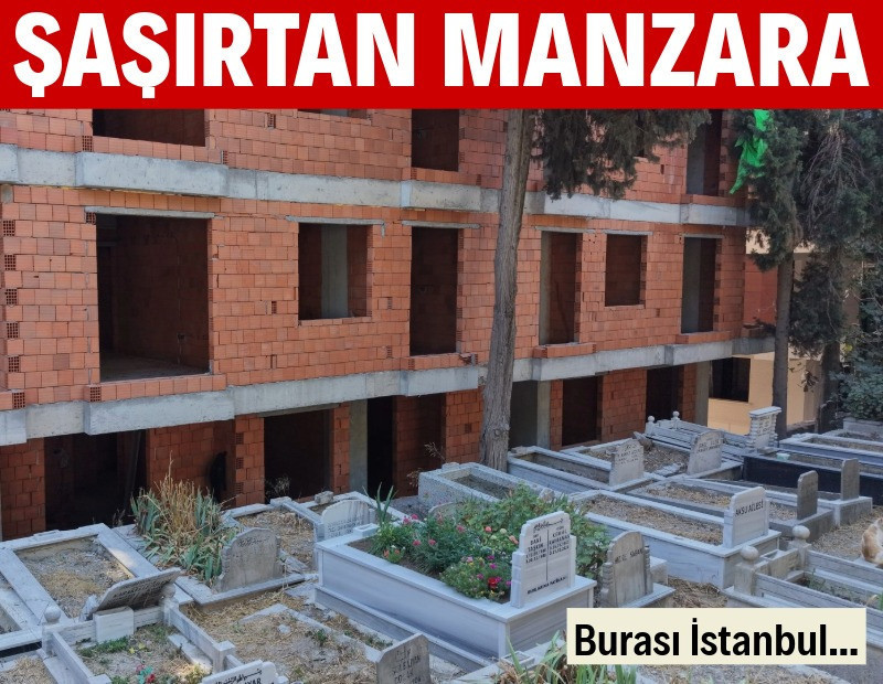 İstanbul’da mezarlık manzaralı sıfır daireler şaşkınlık yarattı