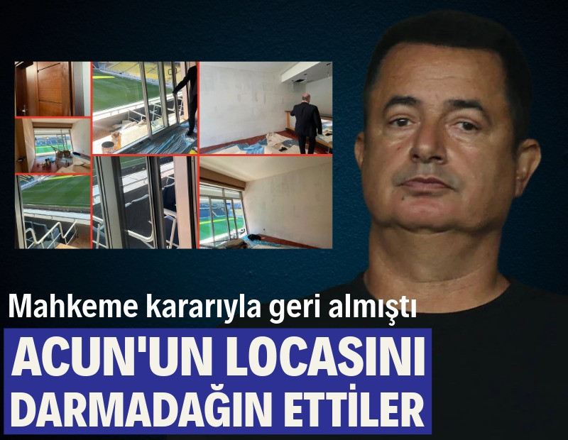 Acun Ilıcalı’nın locası tahrip edildi