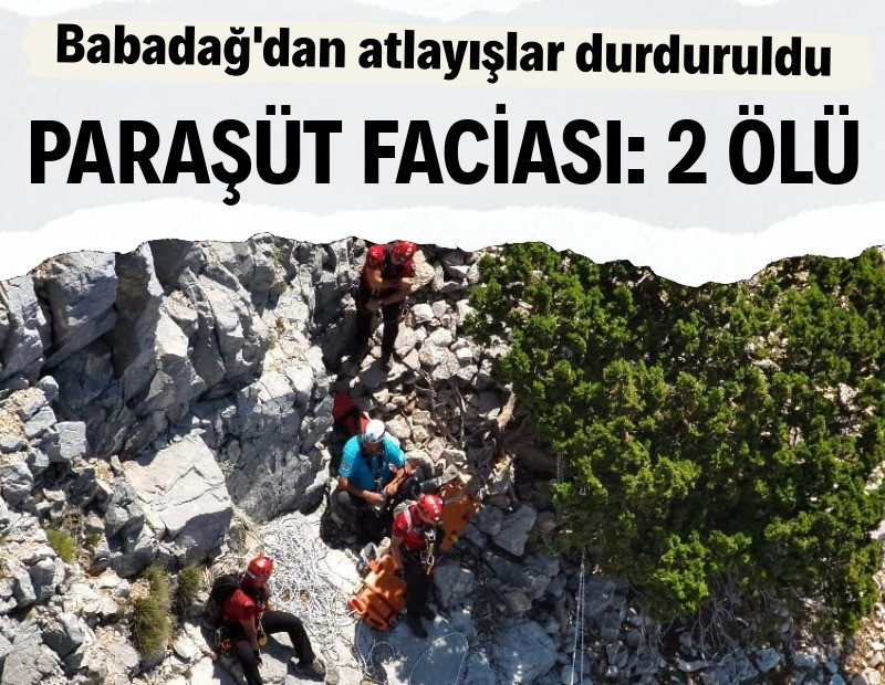Ölüdeniz’de paraşüt faciası: 2 ölü