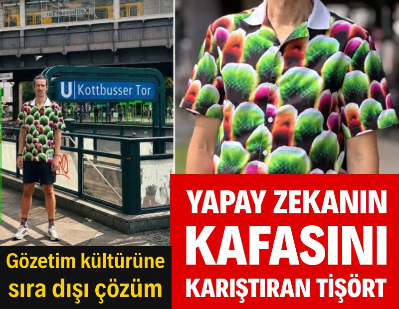 Yapay zekanın kafasını karıştıran 'dijital kamuflaj' tişörtü