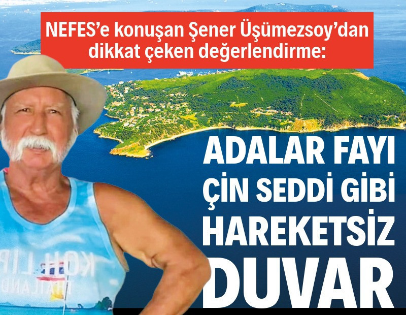 Adalar Fayı Çin Seddi gibi hareketsiz duvar