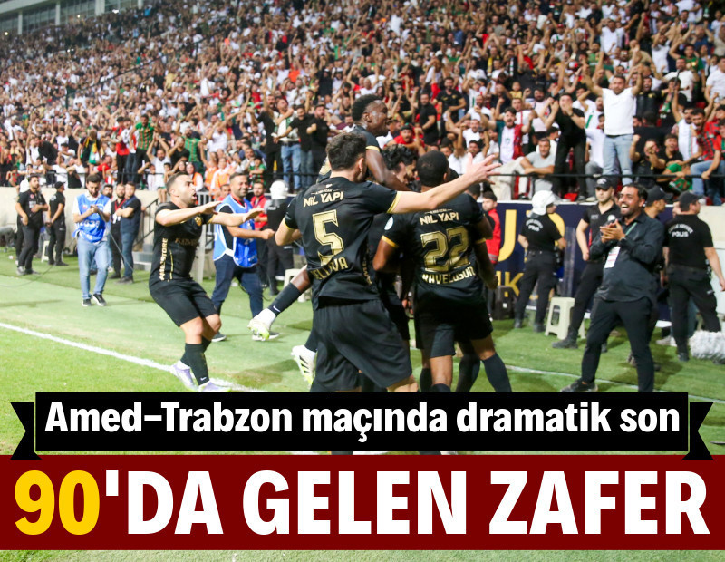 Amedspor, Trabzonspor'u Gift Orban'ın 90'daki golüyle devirdi: 2-1