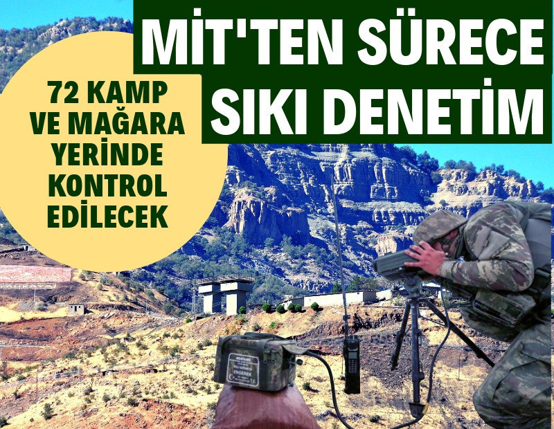 MİT'ten sürece sıkı denetim: 72 kamp ve mağara yerinde kontrol edilecek