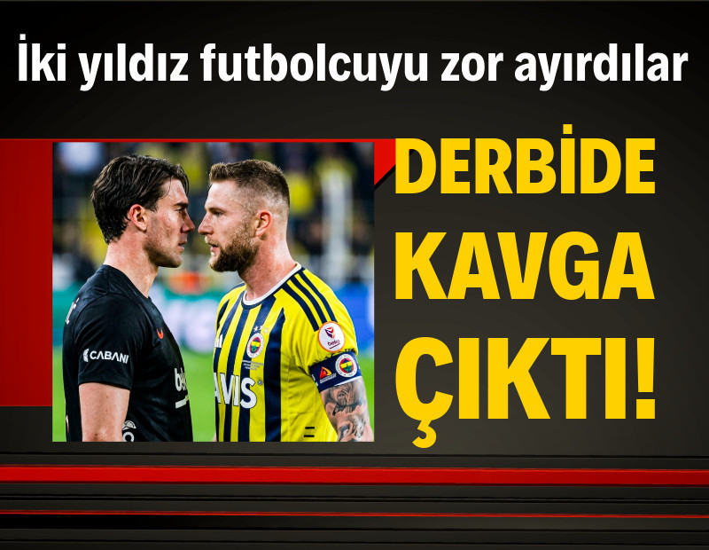 Derbide kavga çıktı: Skriniar ile Vlahovic'i zor ayırdılar