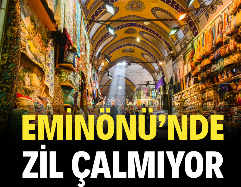 Eminönü’nde zil çalmıyor. Vatandaşta para esnafta siftah yok