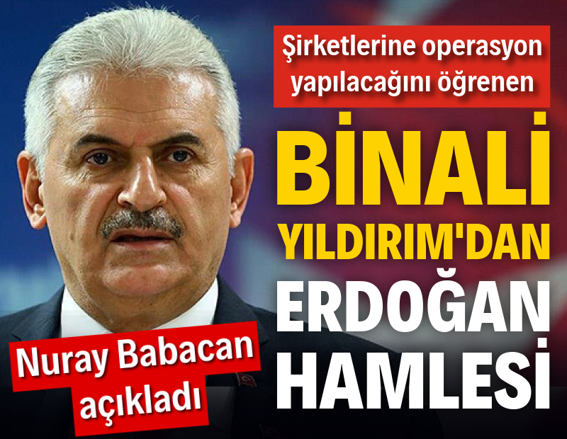 Şirketlerine operasyon yapılacağını öğrenen Binali Yıldırım'dan Erdoğan hamlesi