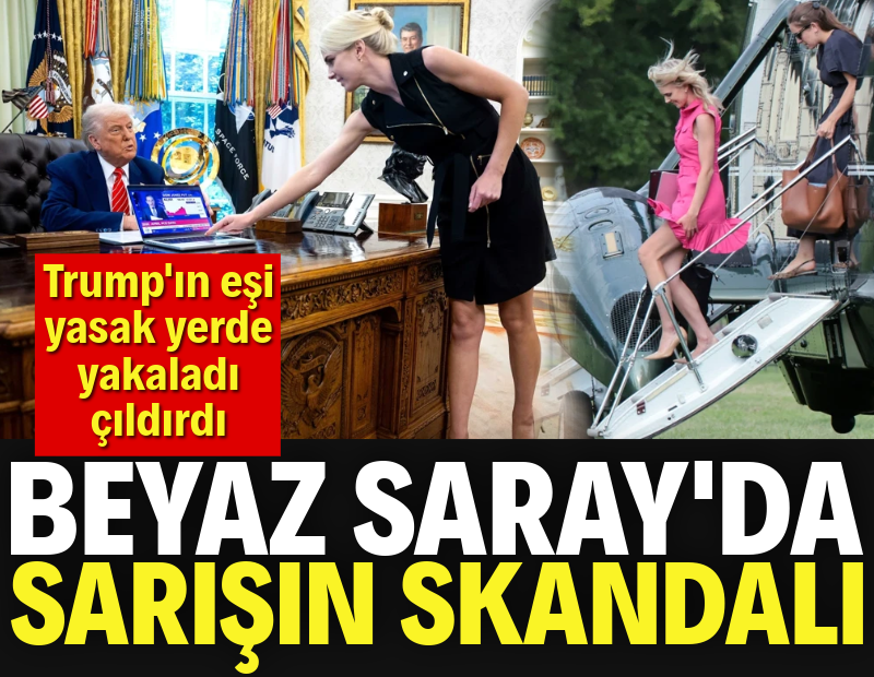 Beyaz Saray'da sarışın skandalı. Trump'ın eşi yasak yerde yakaladı