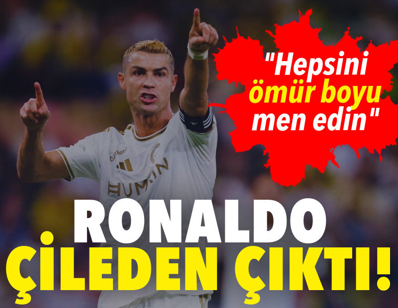 Cristiano Ronaldo çileden çıktı! "Hepsini ömür boyu men edin!"