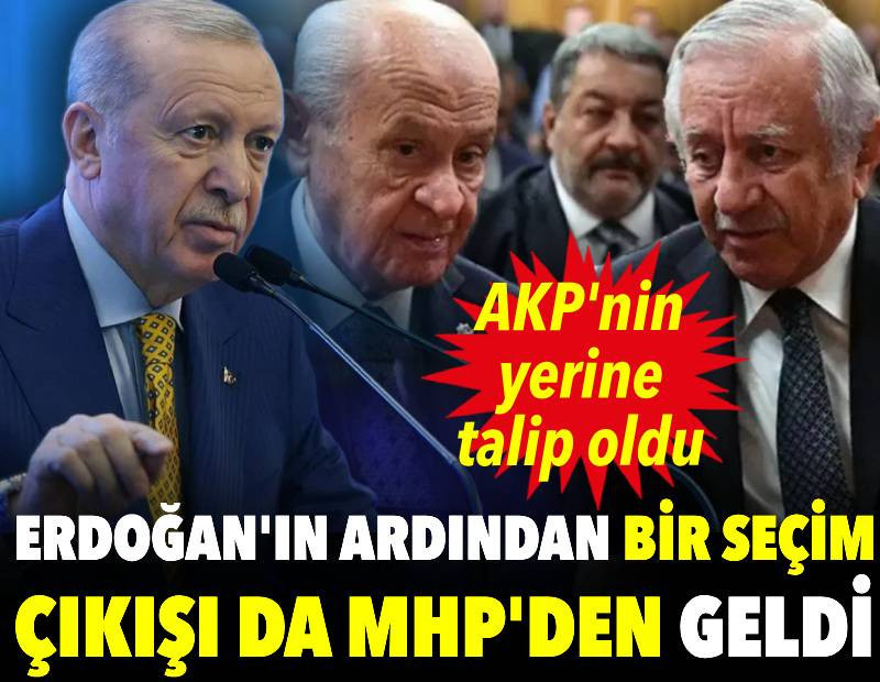 Erdoğan'ın ardından bir seçim çıkışı da MHP'den geldi: MHP AKP'nin yerine talip oldu