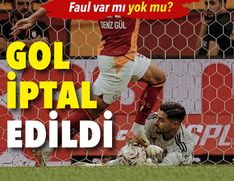 Galatasaray'ın golü iptal edildi: Faul var mı, yok mu?