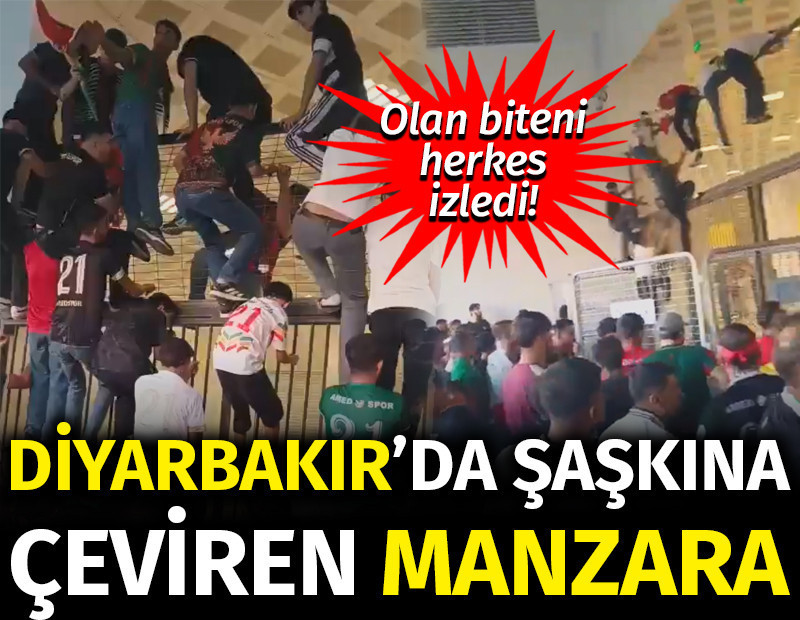 Amedspor-Beşiktaş maçında şaşkına çeviren manzara