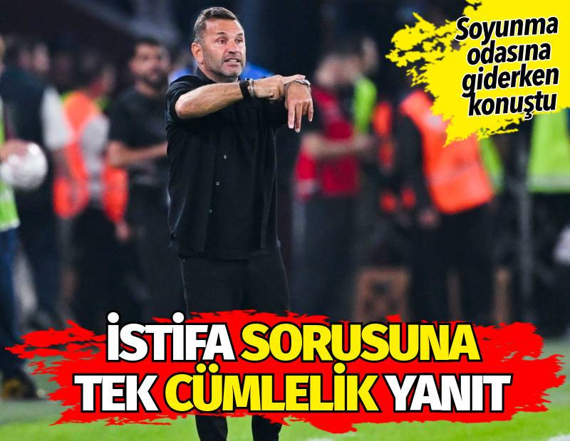 Okan Buruk'tan istifa sorusuna tek cümlelik yanıt