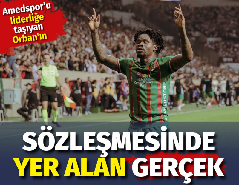 Amedspor'u liderliğe taşıyan Gift Orban'ın sözleşmesindeki gerçek ortaya çıktı
