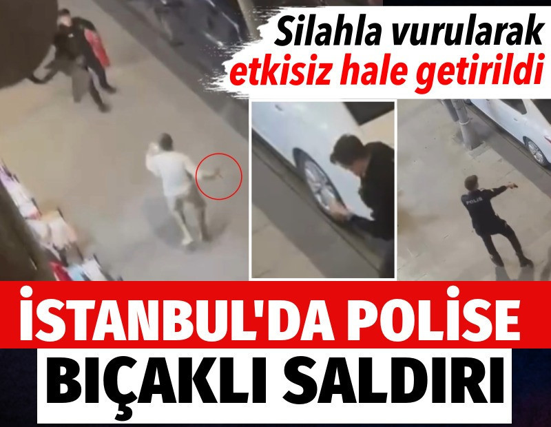 Esenler'de bıçaklı saldırı. Polis ateş açtı vurularak etkisiz hale getirildi
