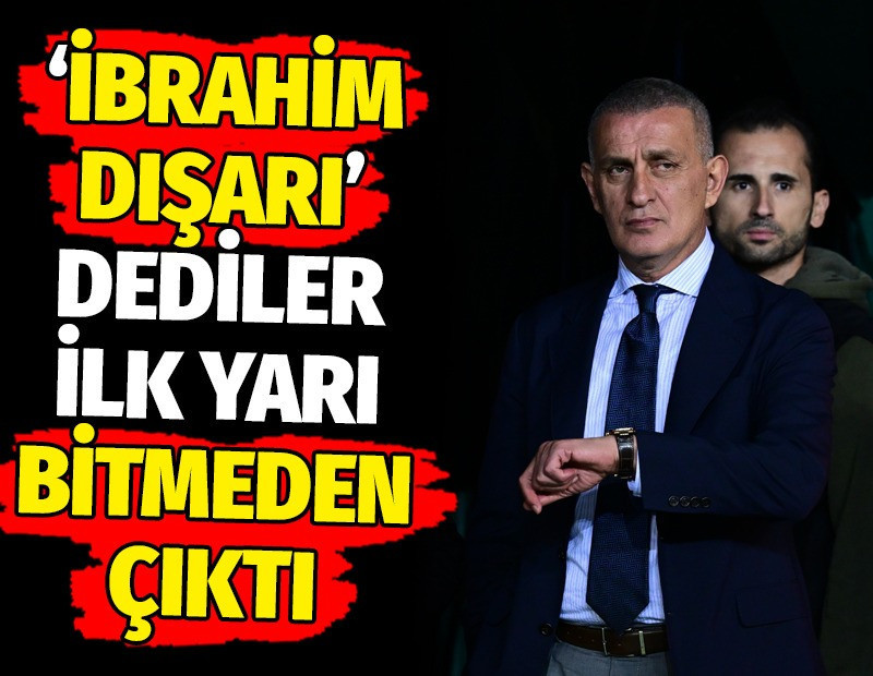 Taraftar 'İbrahim dışarı' dedi. TFF Başkanı stadı terk etti