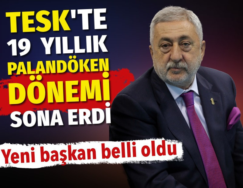 TESK’te 19 yıllık Bendevi Palandöken dönemi sona erdi. Yeni başkan belli oldu