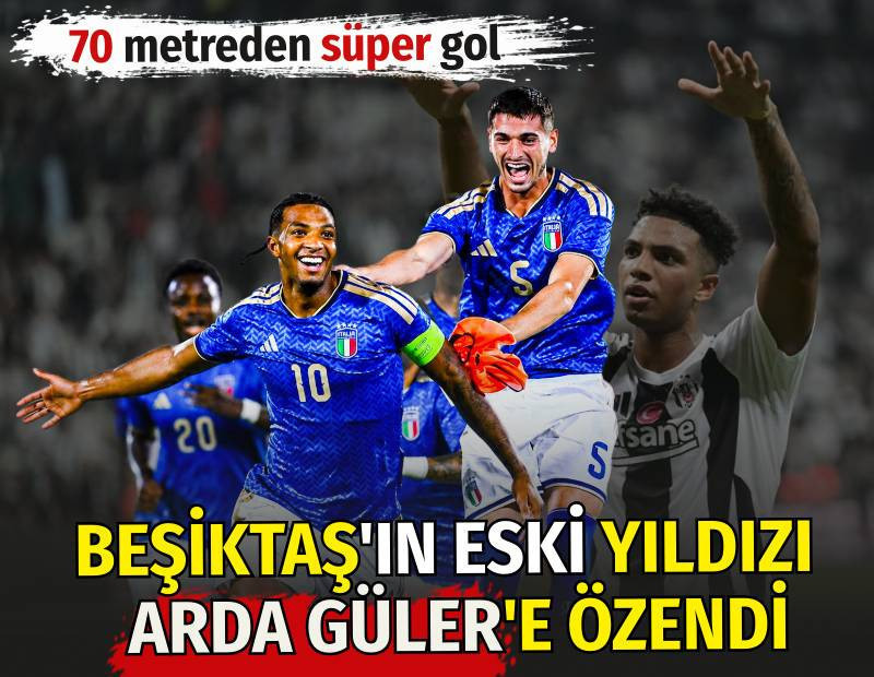 Beşiktaş'ın eski yıldızı Arda Güler'e özendi. 70 metreden süper gol