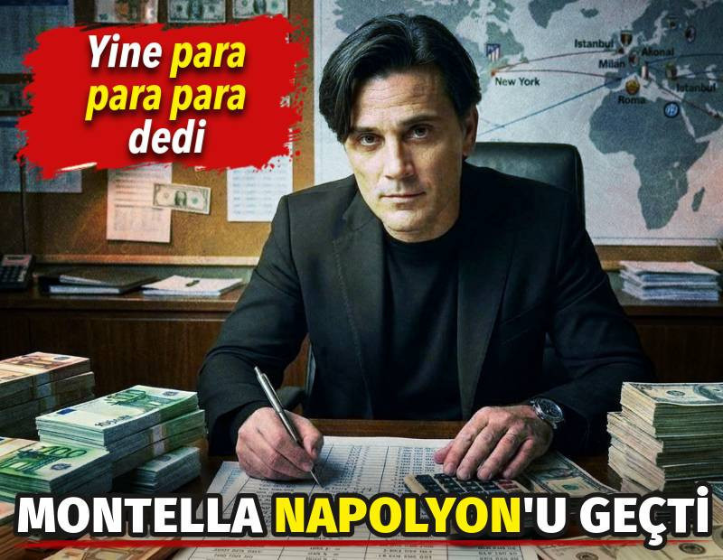 Montella Napolyon'u geçti. Yine para para para dedi