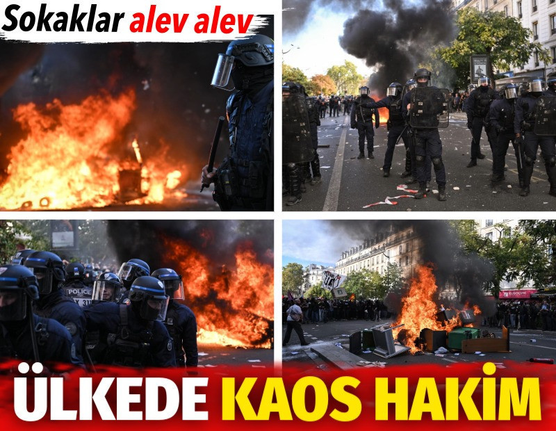 Fransa karıştı. Öğrenciler sokakta
