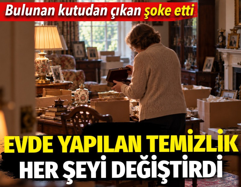 Evde yapılan temizlik her şeyi değiştirdi. Bulunan kutudan çıkan şoke etti