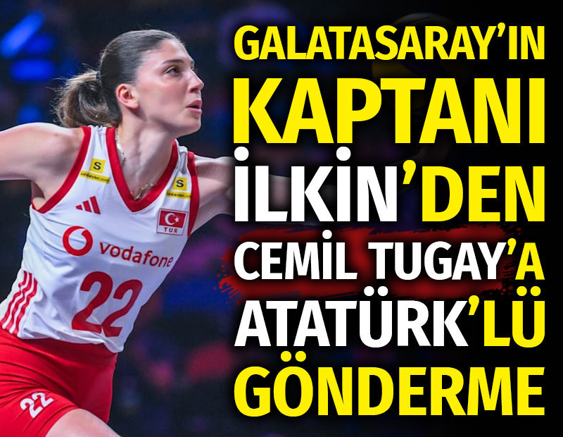 Galatasaray'ın kaptanı İlkin Aydın'dan Cemil Tugay'a Atatürk'lü gönderme