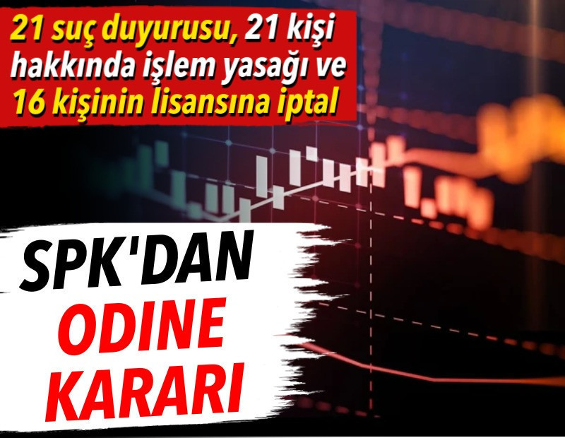 SPK'dan 21 kişi hakkında suç duyurusu