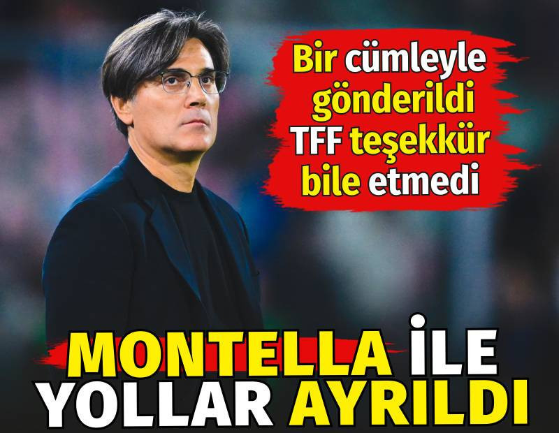A Mili Takım'da Montella ile yollar ayrıldı. Tek cümleyle gönderildi TFF teşekkür bile etmedi