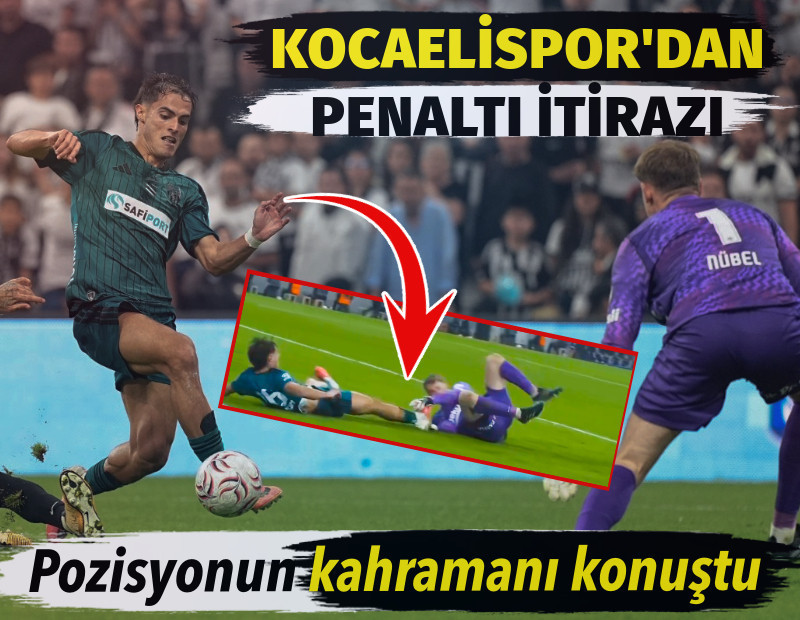 Kocaelispor'dan Metehan-Nübel pozisyonu için penaltı itirazı. Pozisyonun kahramanı konuştu