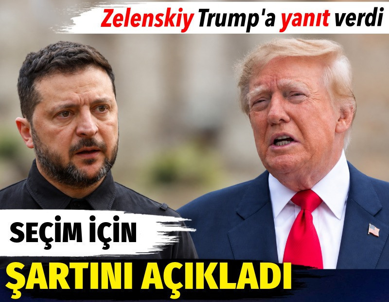 Seçim için şartını açıkladı. Zelenskiy Trump'a yanıt verdi