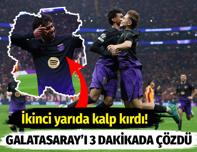 Barcelona'nın harika çocuğu Lamine Yamal Galatasaray'ı 3 dakikada çözdü
