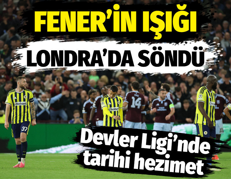 Fenerbahçe'nin ışığı Londra'da söndü: Tarihi hezimet
