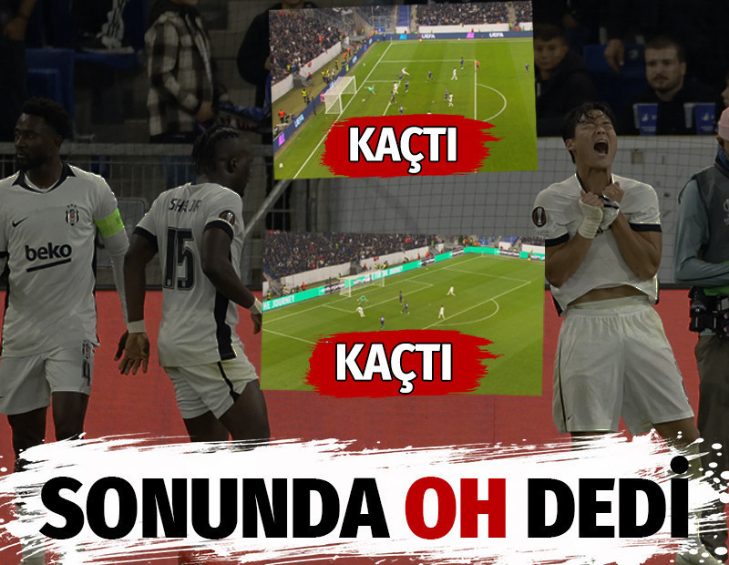 Beşiktaş Hoffenheim'da önce kaçırdı sonra 'Oh' dedi
