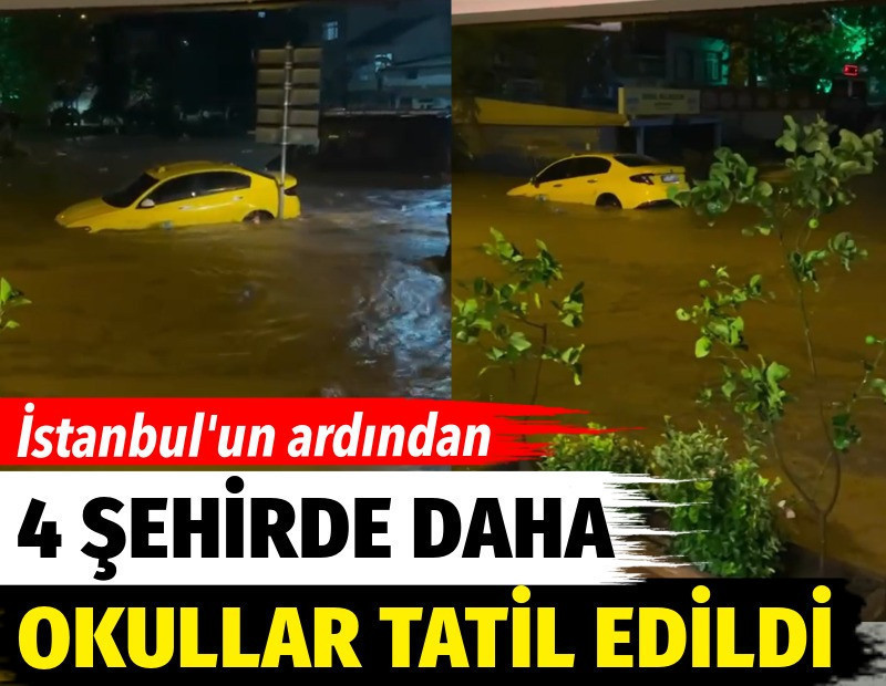 İstanbul'un ardından 4 şehirde daha okullar tatil edildi