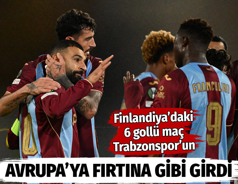 Trabzonspor Avrupa'ya fırtına gibi girdi: 6 gollü maçta kazandı: 2-4