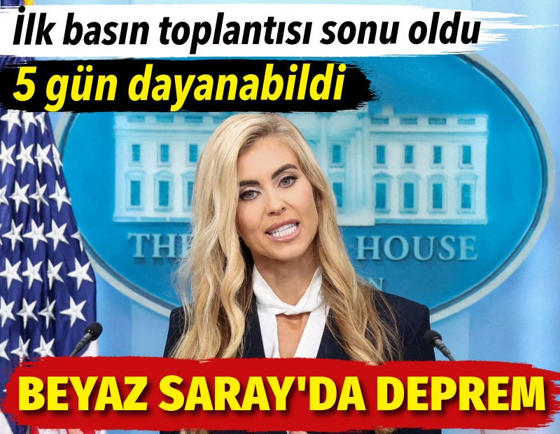 Beyaz Saray’da deprem. İlk basın toplantısı sonu oldu