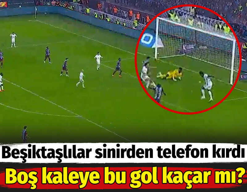 Beşiktaşlılar sinirden telefon kırdı. Boş kaleye bu gol kaçar mı?