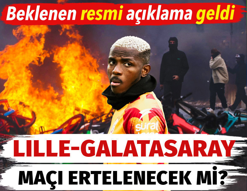 Lille-Galatasaray maçı ertelenecek mi? Beklenen resmi açıklama geldi