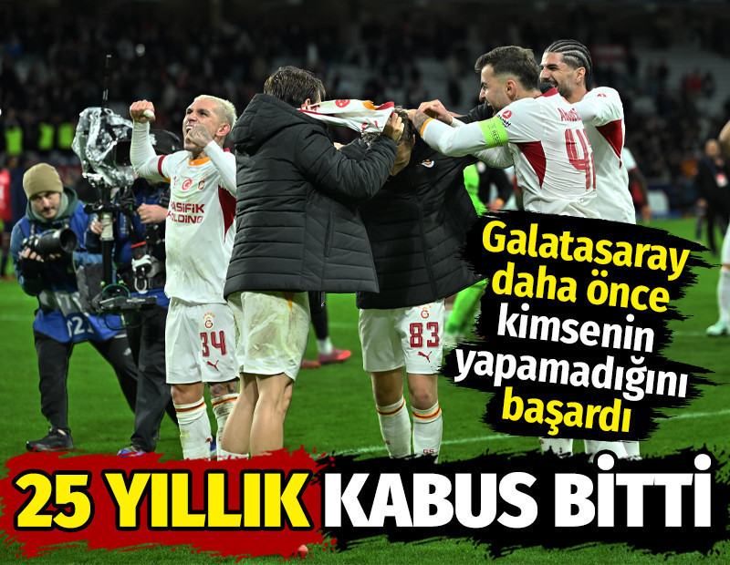 Galatasaray'ın 25 yıllık kabusu bitti: Kimsenin yapamadığını yaptı