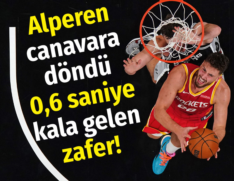 Alperen Şengün canavara dönüştü: Houston 0,6 saniye kala kazandı