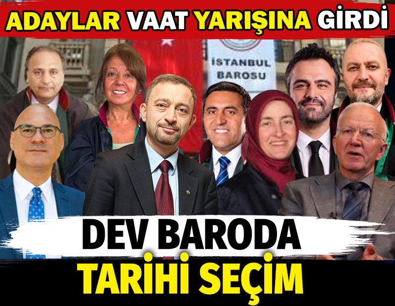 İstanbul Barosu sandık başına gidiyor. Kocasakal’ın adı öne çıktı, adaylar vaat yarışına girdi