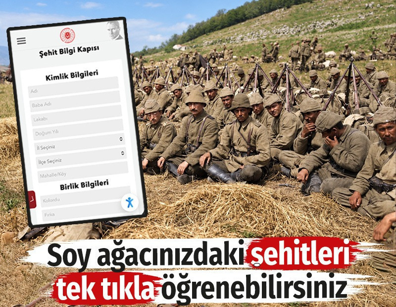 Soy ağacınızdaki şehitleri tek tıkla öğrenebilirsiniz. İşte yöntemi