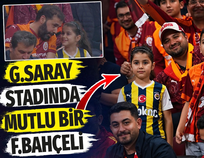 Galatasaray stadında mutlu bir Fenerbahçeli. Gençlerbirliği maçında ise rezillik yaşanmıştı