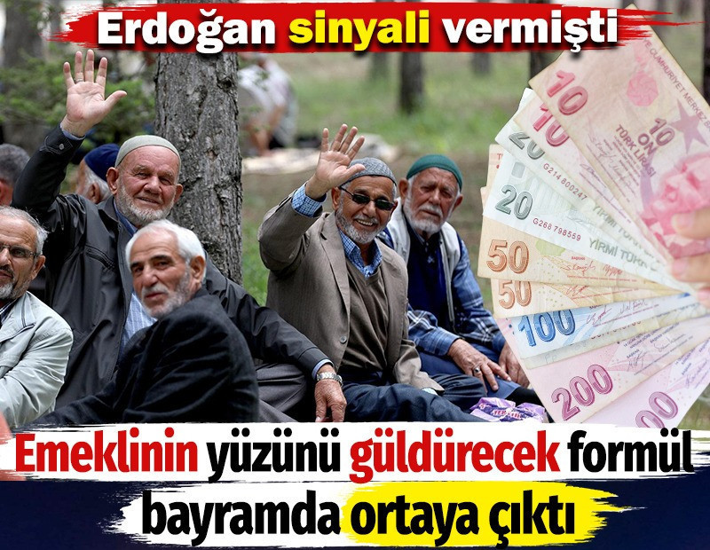 Erdoğan sinyali vermişti. Emeklinin yüzünü güldürecek formül bayramda ortaya çıktı
