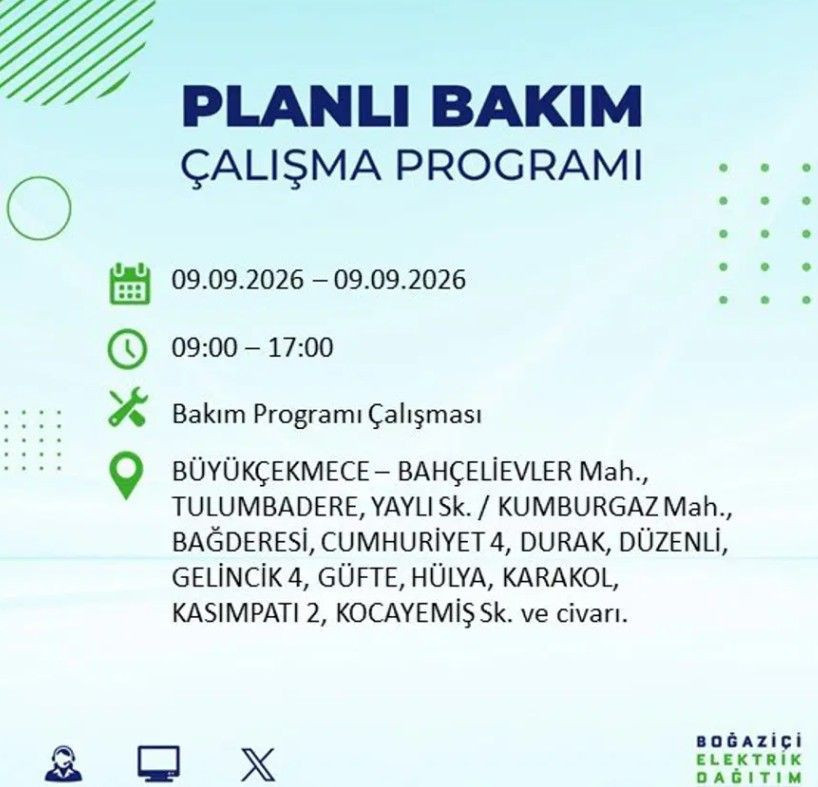 İstanbul'un 24 ilçesi bu gece yarısı kararacak. İşte elektriksiz kalacak mahalleler - Resim: 21