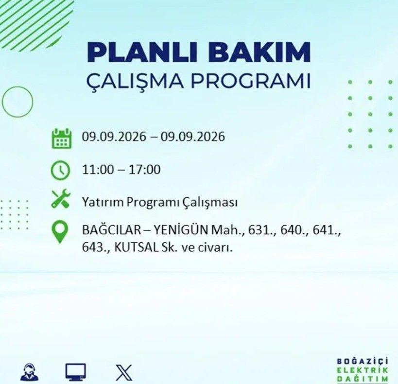 İstanbul'un 24 ilçesi bu gece yarısı kararacak. İşte elektriksiz kalacak mahalleler - Resim: 30